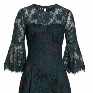Nordstrom’s green &black semi formal party dress